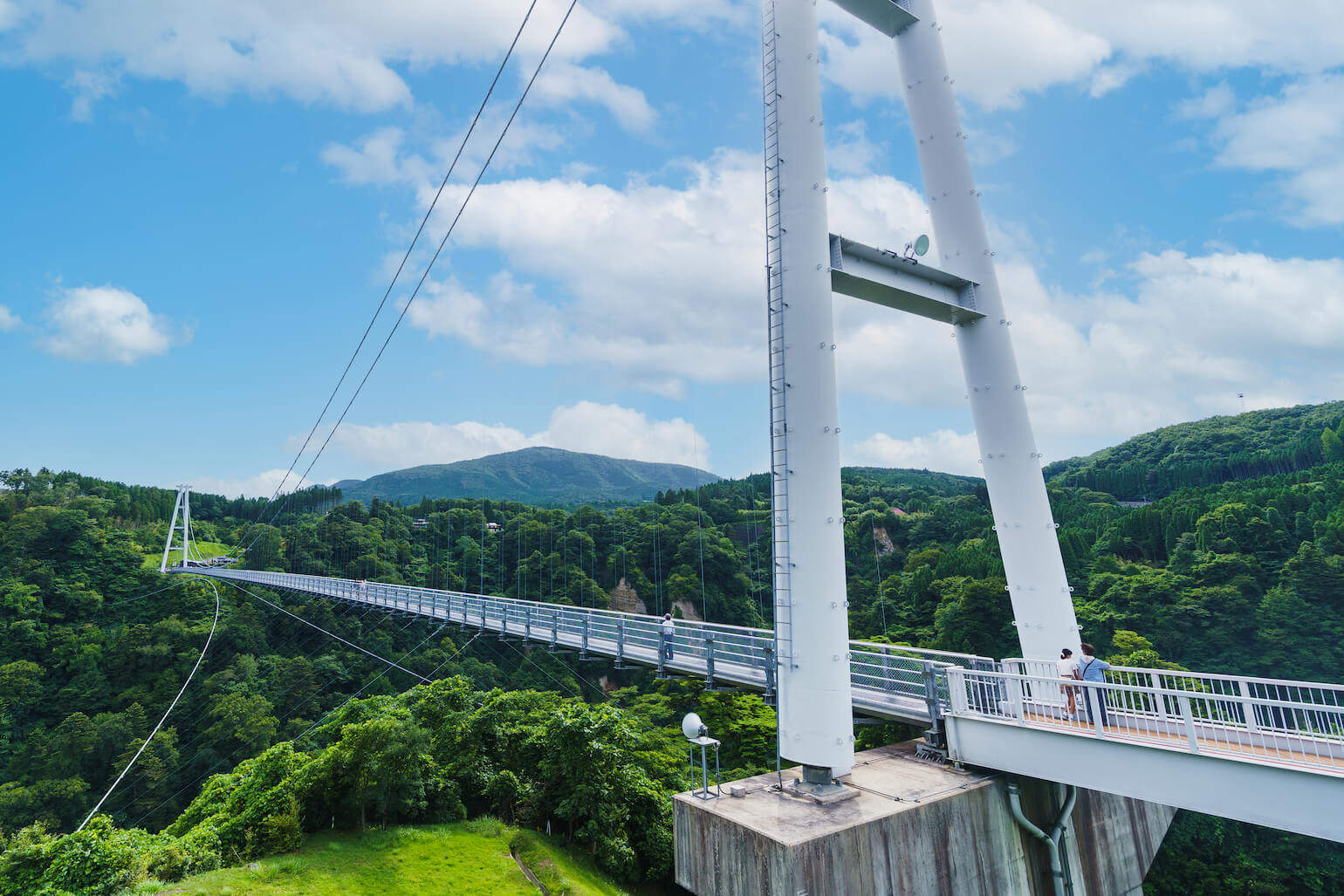 The Highest Pedestrian Suspension Bridge in Japan - Kyushu Tourism Scenery - Kyushu Dream Suspension Bridge - Part 3